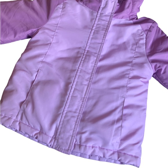 2 Jackets in 1! Winter Coat with Zipout Wearable Fleece Liner Purple 4T - Picture 11 of 13